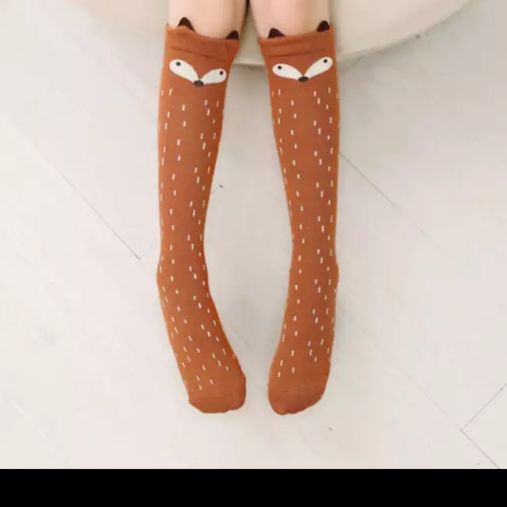 🐶 2 for $14 🐶 Cute Red Fox Socks
